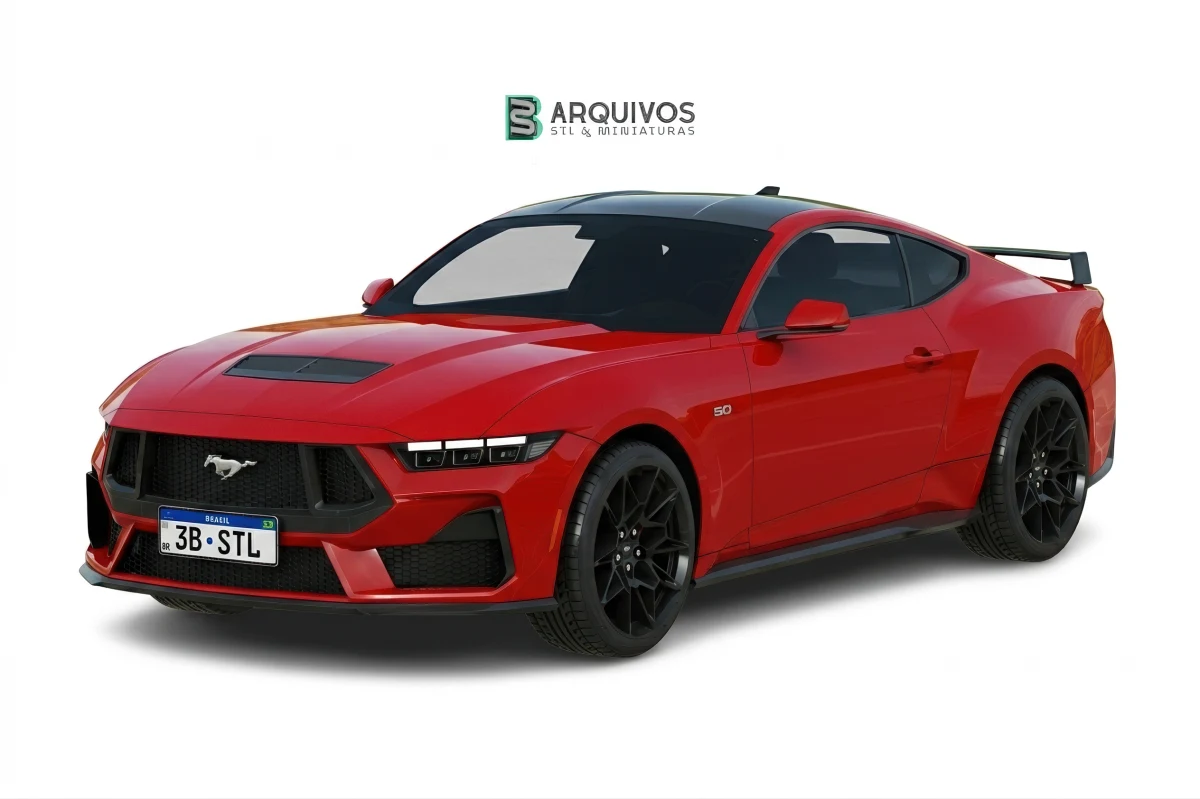 Modelo 3D STL - Ford Mustang GT 2023
